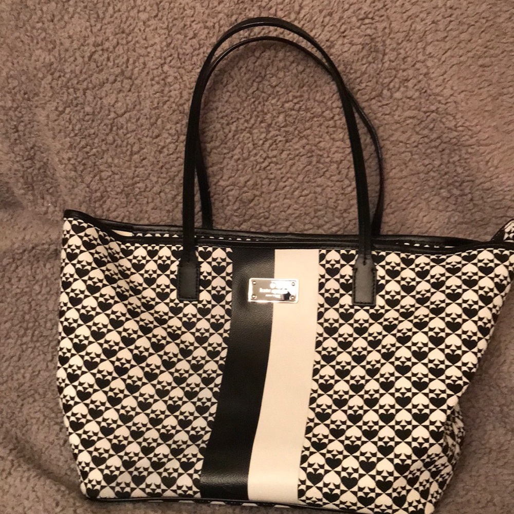Kate Spade Medium-Sized Black and White Bag